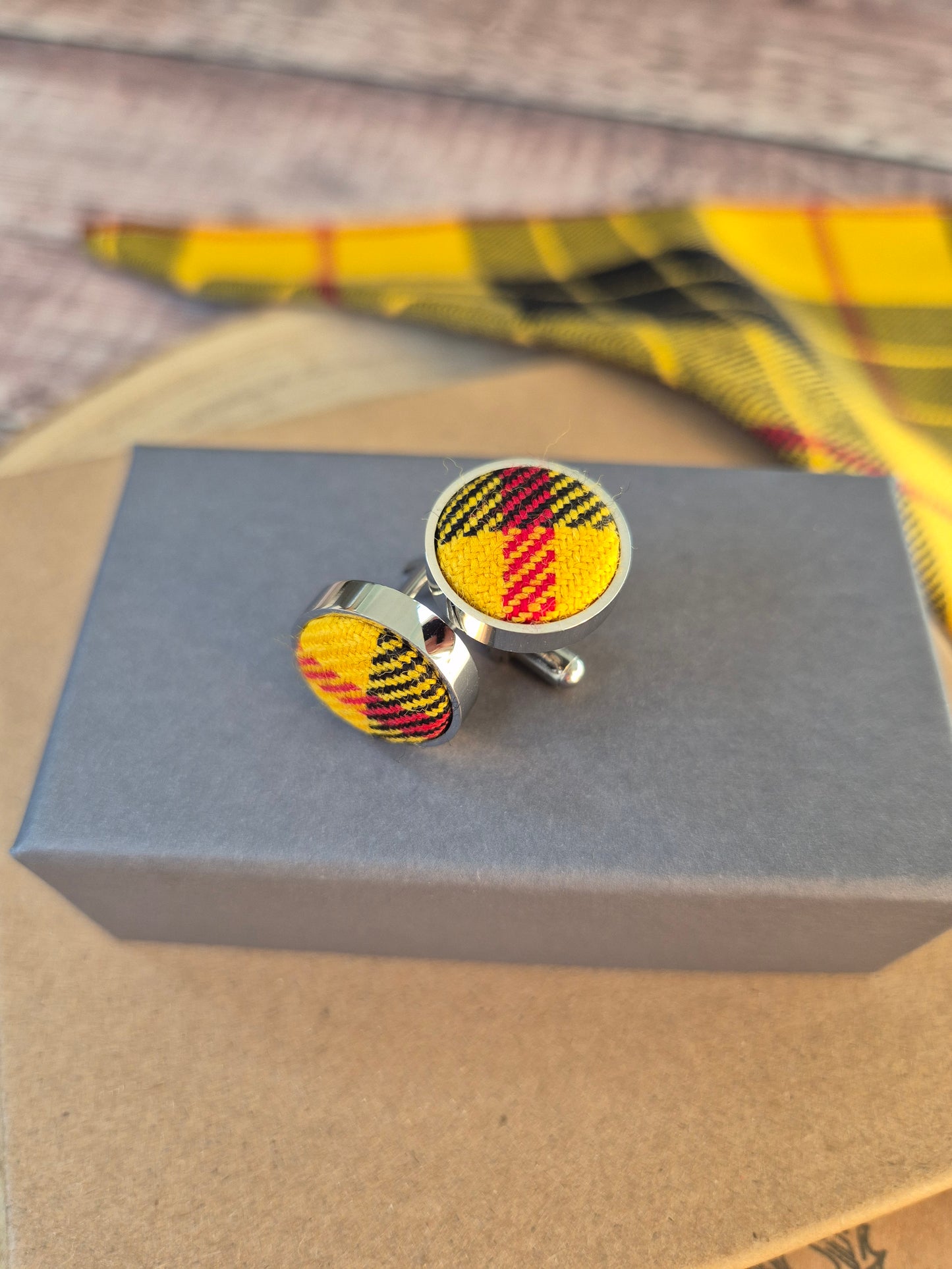 MacLeod Tartan Cufflinks