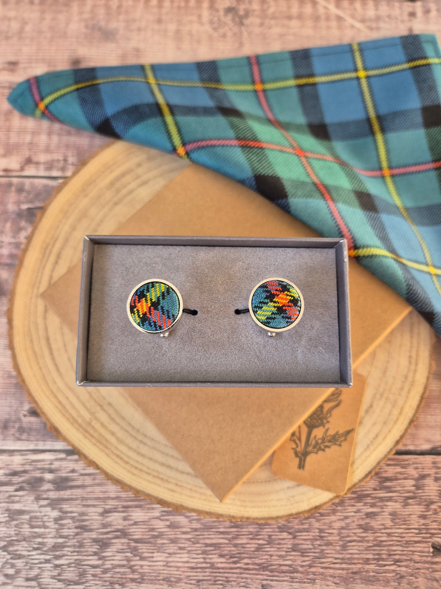 MacLeod Tartan Cufflinks