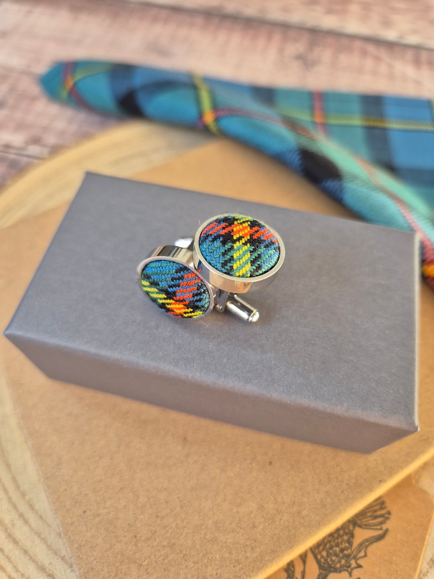 MacLeod Tartan Cufflinks