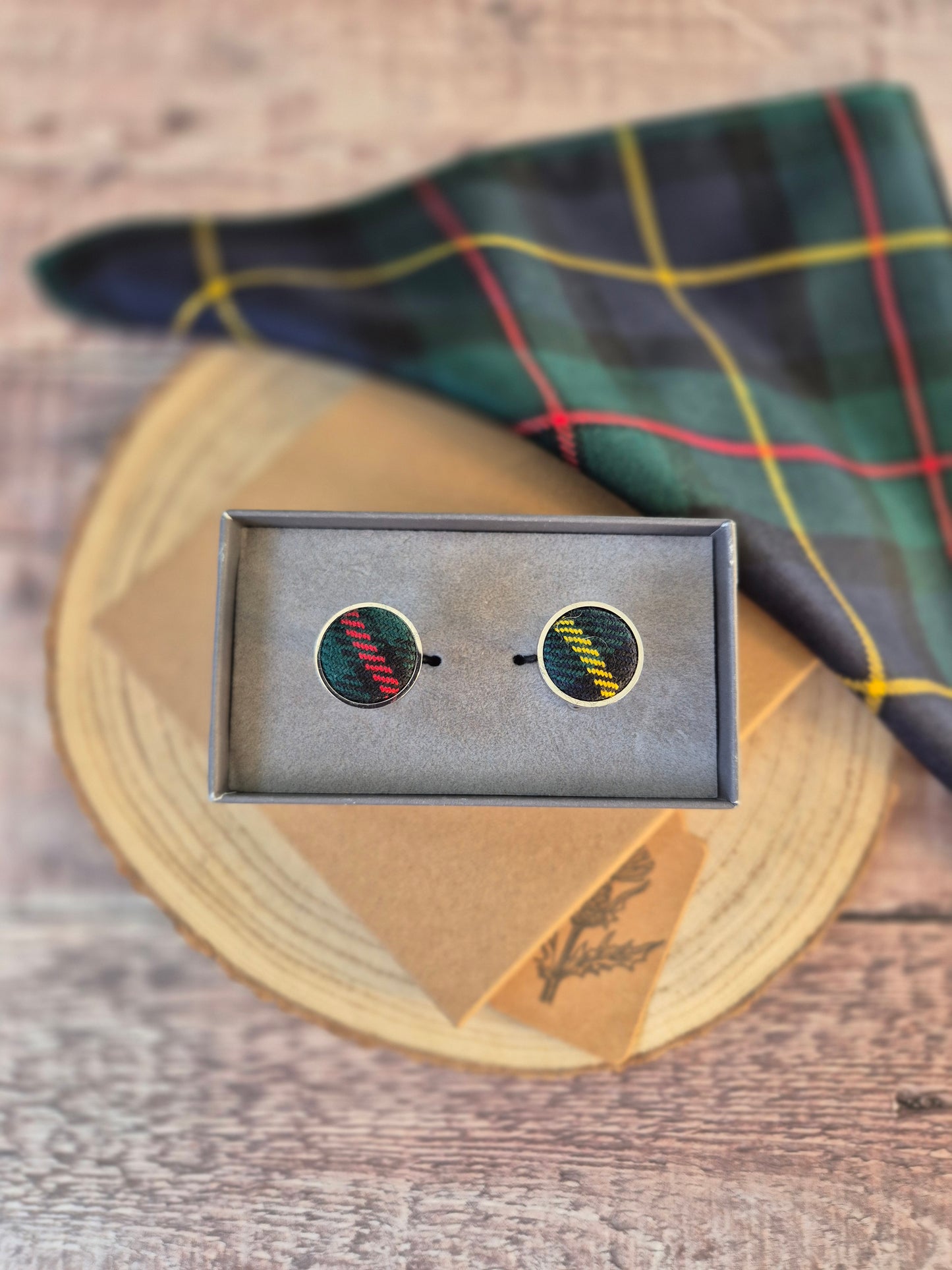MacLeod Tartan Cufflinks