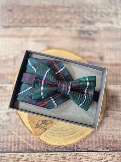 Tartan Bowtie and Pocket Square Gift Set