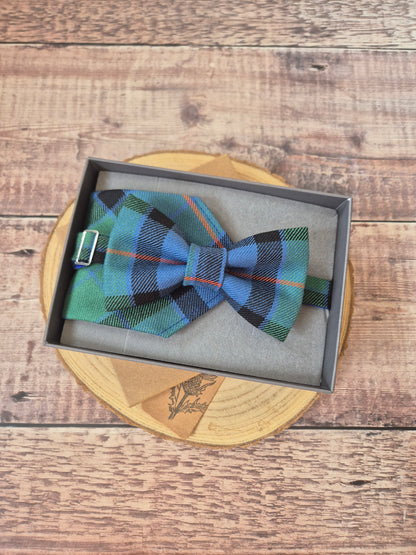 Tartan Bowtie and Pocket Square Gift Set