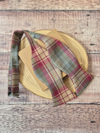 Auld Scotland Tartan Self-Tie Bowtie