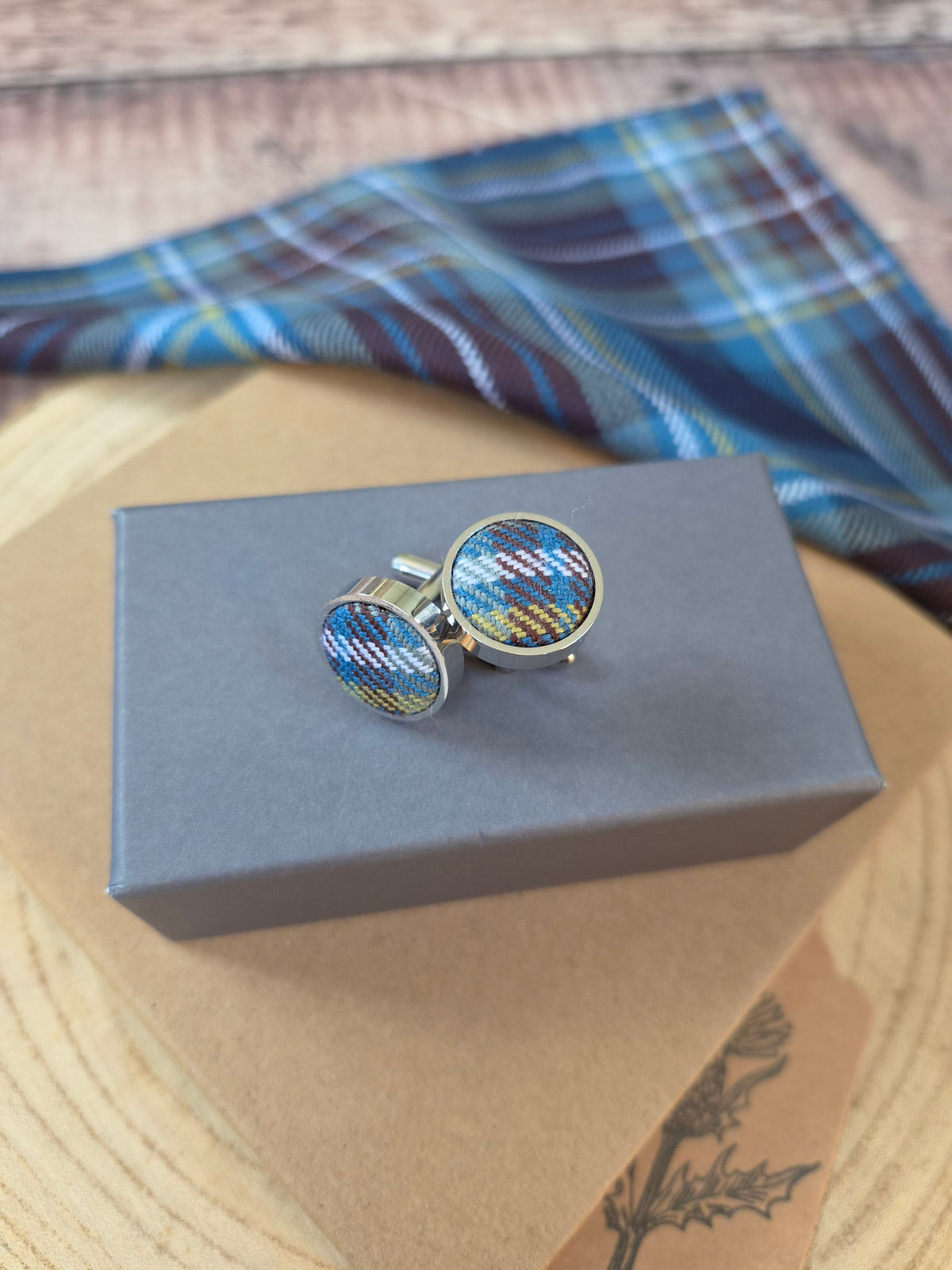 Holyrood Tartan Cufflinks