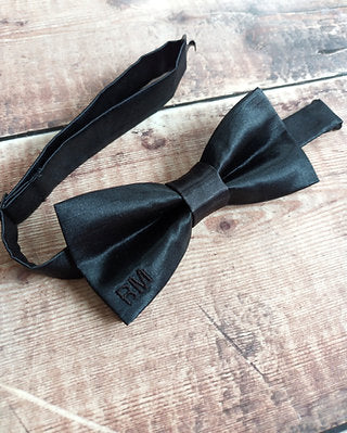 Black Bow tie Personalised
