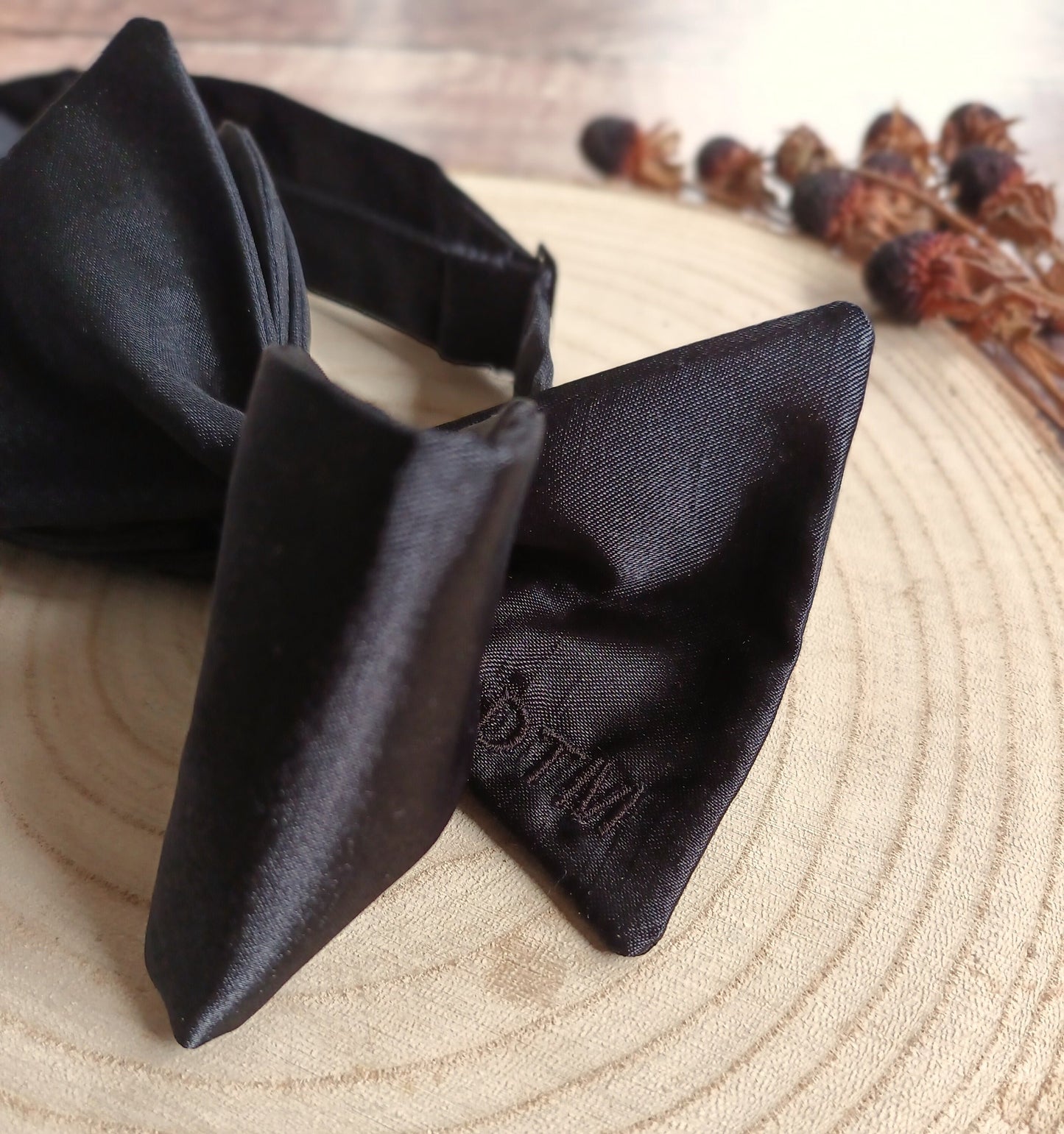 Self-Tie Black Butterfly Bow tie