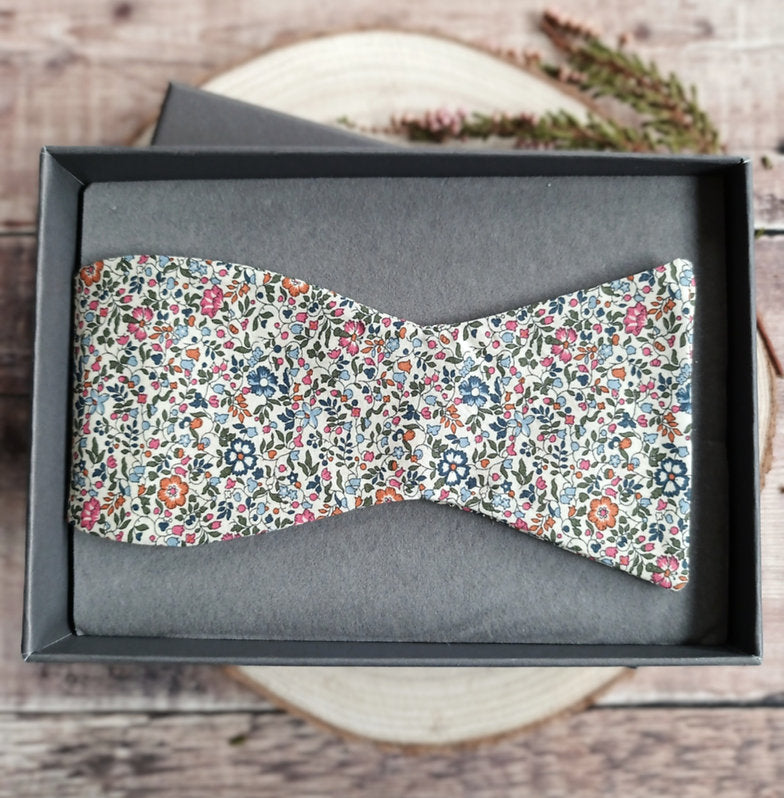 Liberty Orange Florals Bowtie