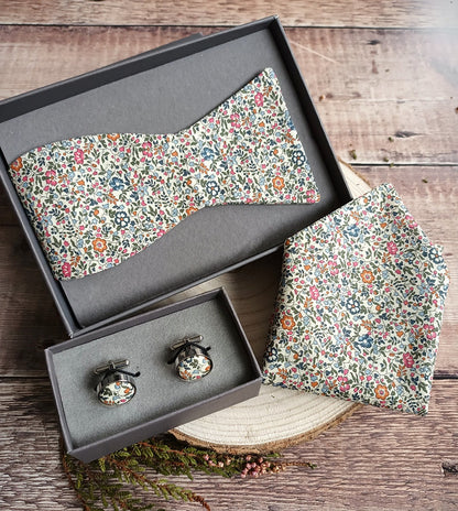 Liberty Bow Tie Orange Florals