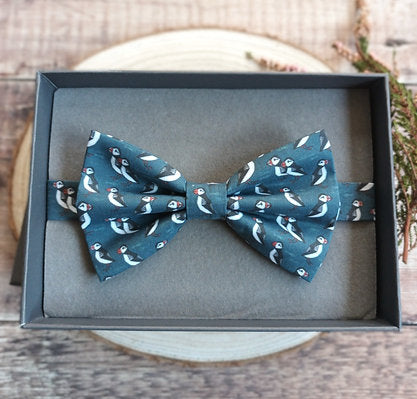 Puffin Print Bowtie